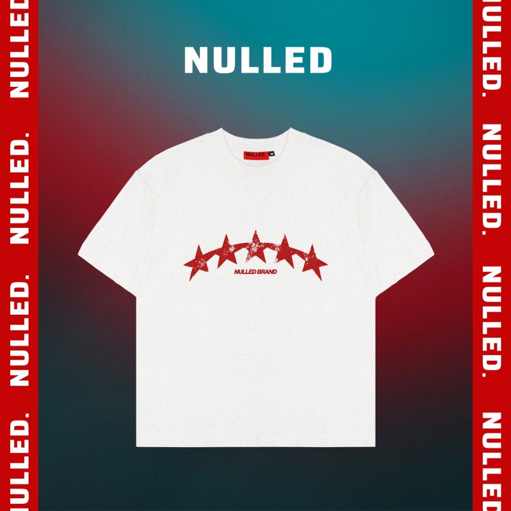 NULLED Five Stars Tee 1.0 เสื้อยืดกล่อง | N-T399-N-T00-T