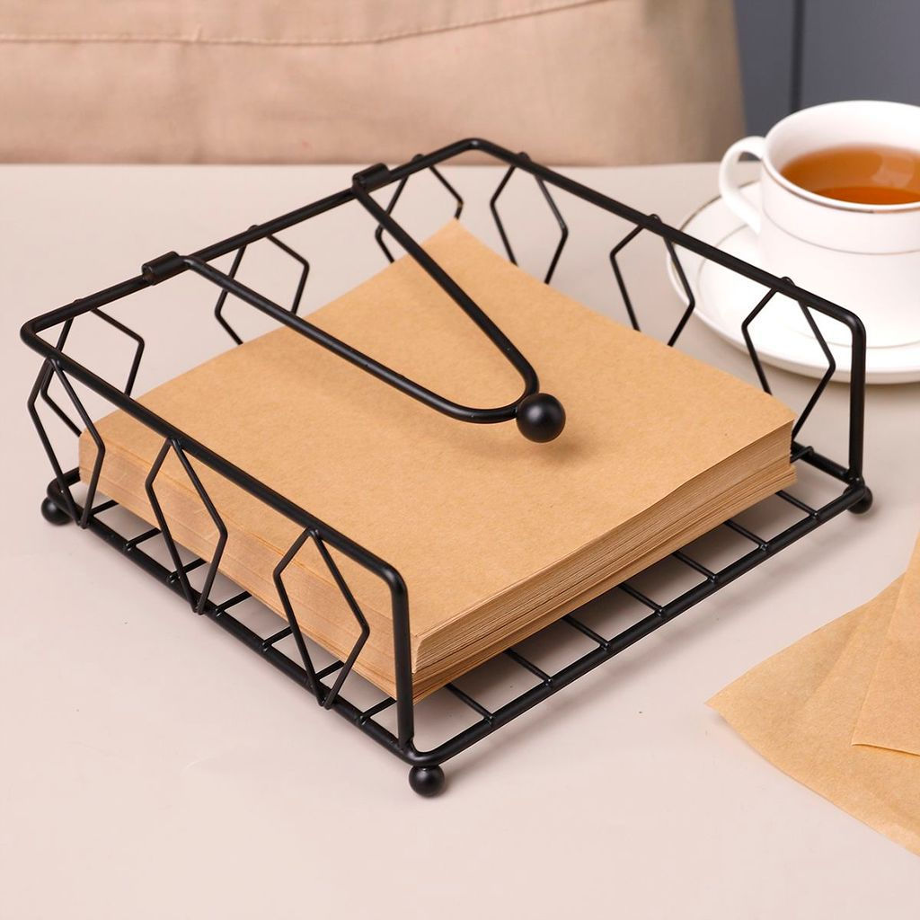 Artistic desktop storage rack for storing metal items12y Modern new restaurant square cafe iron rack