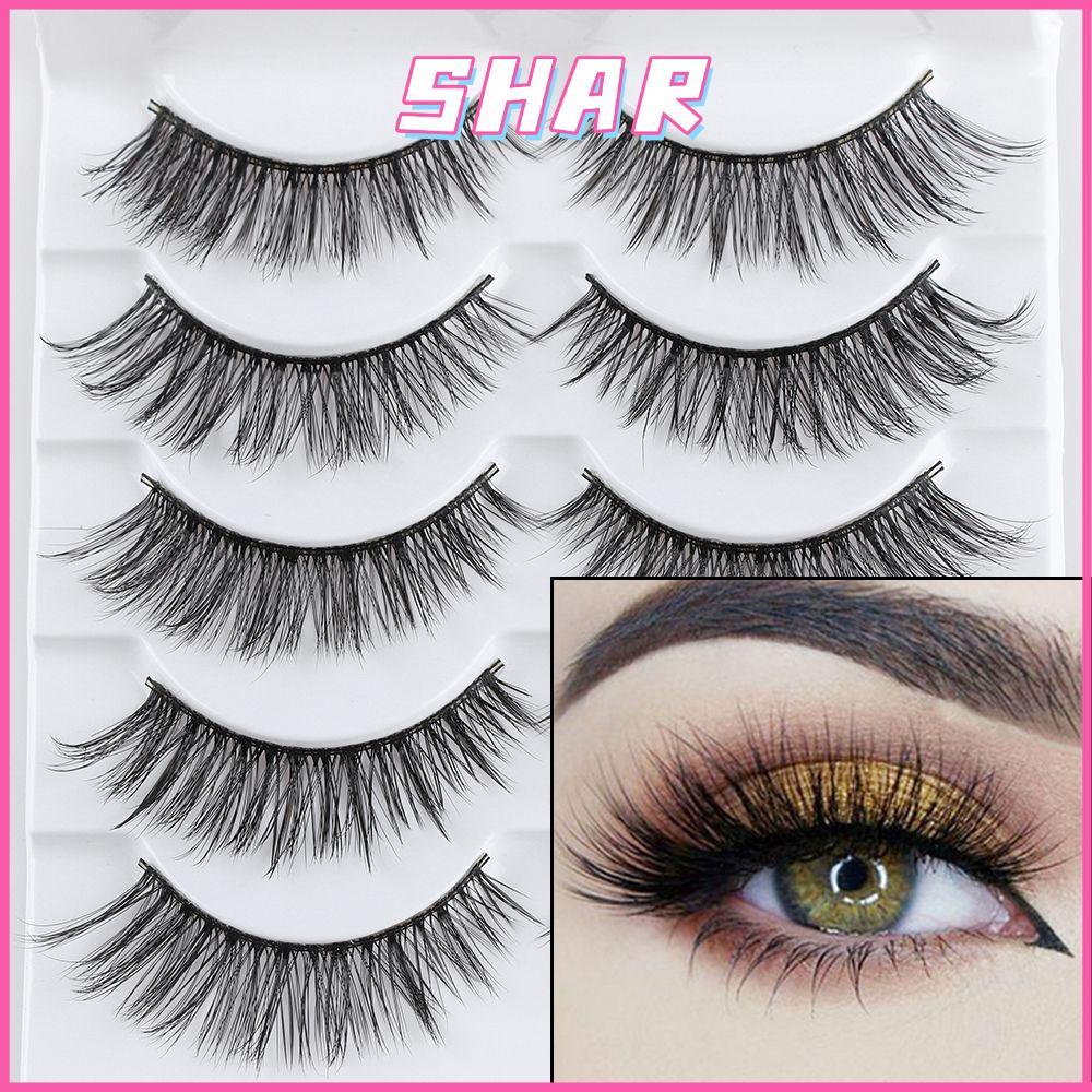 SHAR 5 คู่เครื่องมือขยายแฟชั่นผู้หญิง Multilayer Handmade Glam หนา Cross