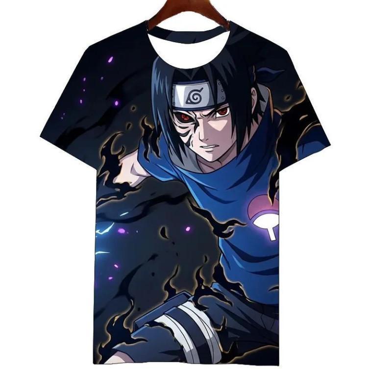 eembXS-6XL / 100-160ซม Naruto Anime Character 3D พิมพ์เด็ก Tee Simple Fit สําหรับกิจกรรมรายวัน Leisu