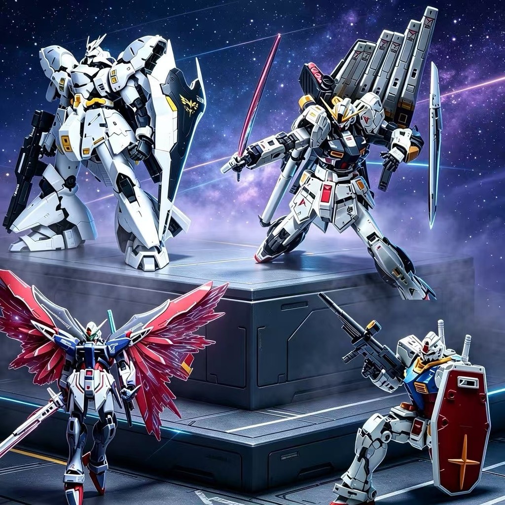 R RG MGSD Niu Gundam RG40-Yuanzu White Sazabi ประกอบตกแต่งของเล่นเด็กคอลเลกชัน MG-258-Destiny Warrio