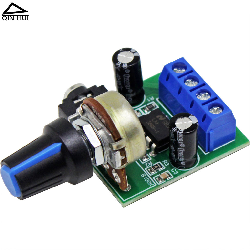 LM386 Mono Audio Power Amplifier Board 10W Mini Speaker Audio Amplifier Board Module DC3V-12V พร้อม 
