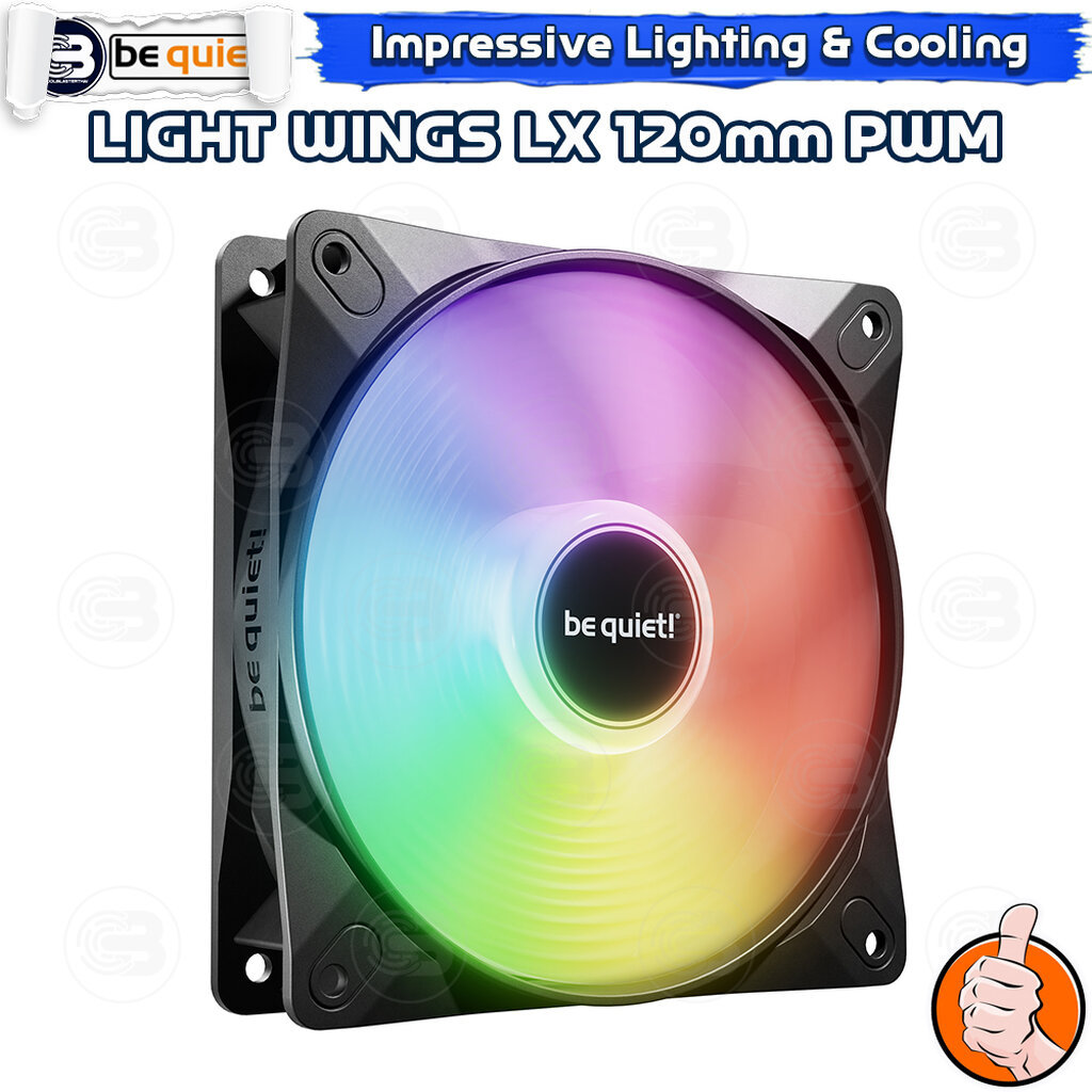 [CoolBlasterThai] Be Quiet Light Wings LX 120 PWM PC Fan Case (BL120) ประกัน 3 ปี
