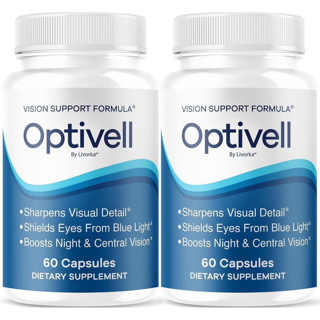 (2 แพ็ค) Optivell Eye Capsules - Official Optivell Advanced Premium Vision Support Pills - ความแรงสู