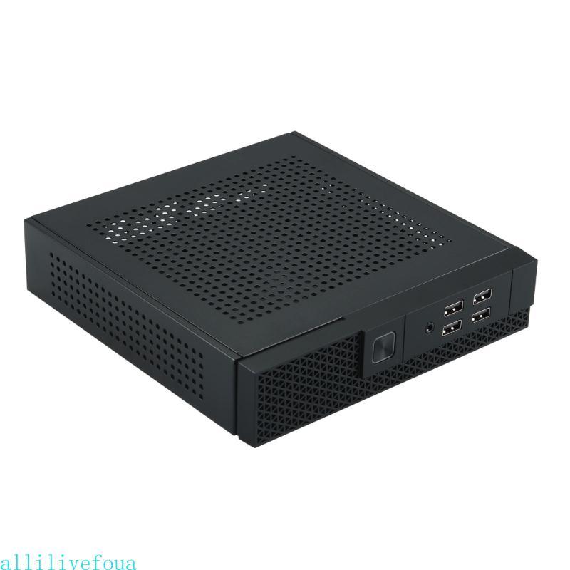 Allilivefoua TX07 Mini ITX เคสคอมพิวเตอร์แชสซี HTPC Host Case USB ITX Enclosure PC