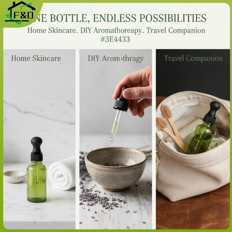 F&O Laboratory Reagent Glass Dropper Bottle 5ml ถึง 100ml s Perfume Cosmetics Paaging .