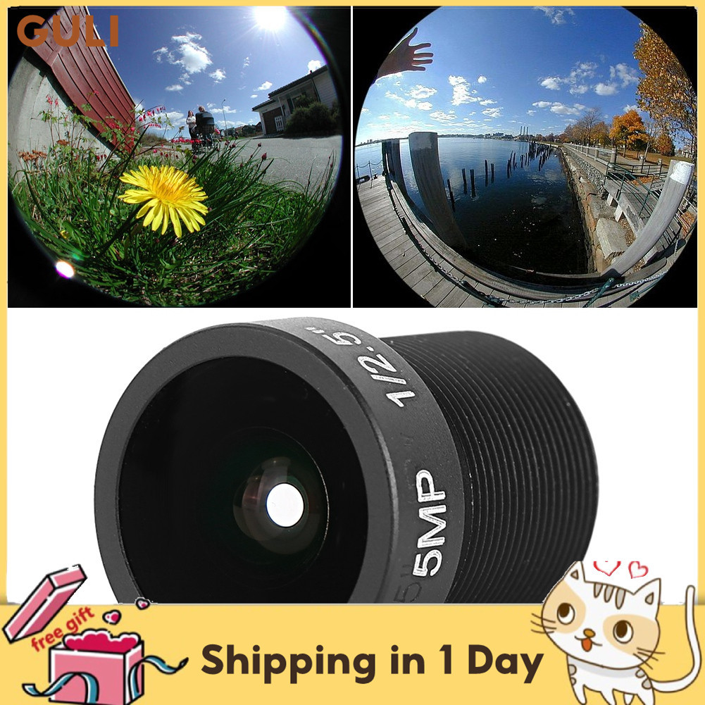 Guli 5MP เลนส์กล้อง 3.6 มม.กล้องวงจรปิด M12 Mount ความปลอดภัย 90 องศาการออกแบบมุมกว้างคุณภาพภาพที่มีเสถียรภาพสำหรับระบบเฝ้าระวัง CLEAR