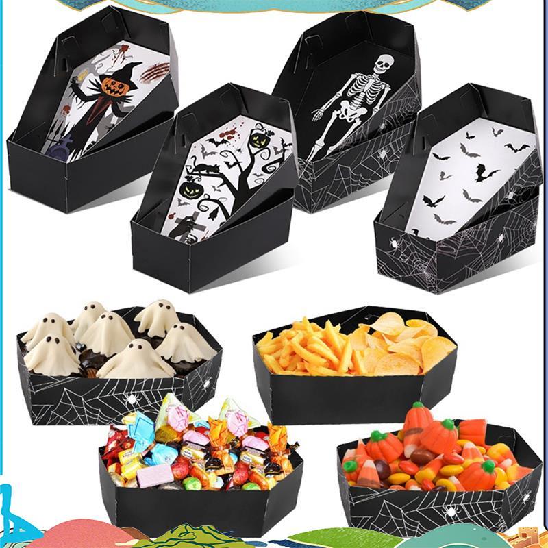Party Candy Gift Box Horror Coffin Snack Cookie Gift Box Halloween Party Decor Supplies