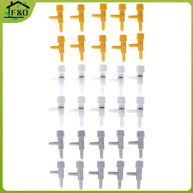 F&O 10 ชิ้น Aquarium Air Line ท่อปริมาณวาล์วควบคุมการไหลออกซิเจนถังปั๊มลม
  .