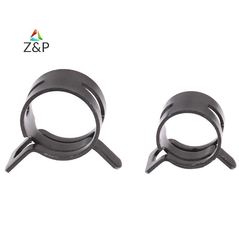 Z & P 10 ชิ้นท่อ Clamps การใช้ท่อสาย Water Clamp Hoops Air Tube Fastener ฤดูใบไม้ผลิคลิปเส้นผ่านศูนย