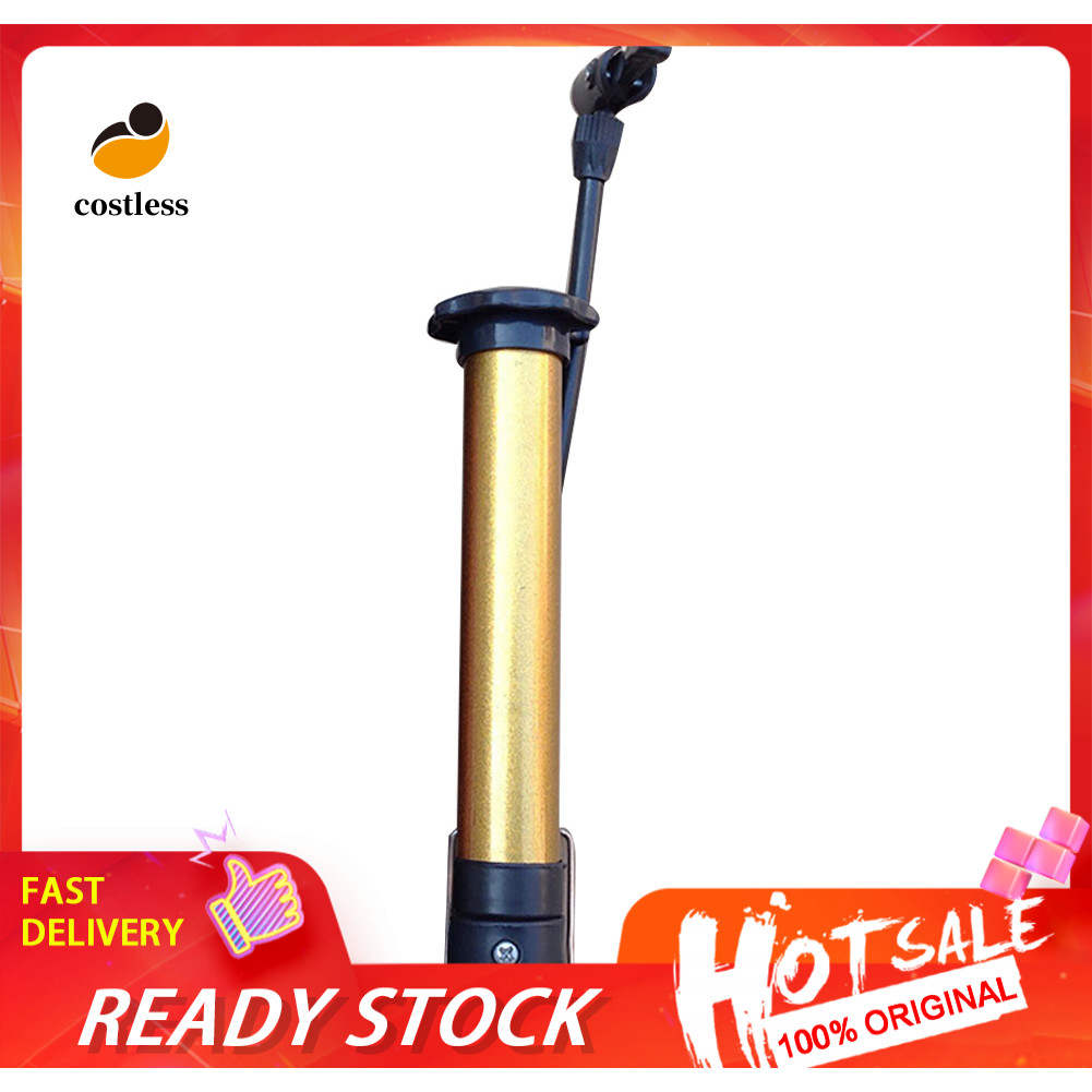 <cotless> แบบพกพาแรงดันสูง Bycycle ยางบาสเกตบอลฟุตบอลคู่มือปั๊มลม Inflator