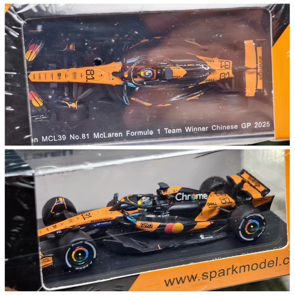 [สต๊อกพร้อม] SPARK 1: 64 F1 McLaren MCL39 #81 2025 China Station Piestri Y428