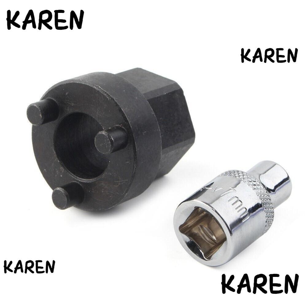 KARENGOODS A/C คอมเพรสเซอร์คลัทช์ Hub Remover เครื่องมือ, 3/8 ไดรฟ์ 7 มม. 6 จุดซ็อกเก็ต Clutchless ค