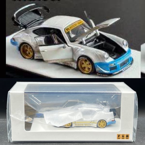 PGM 1/64
RWB 930 Matte White Diecast model
Ordinary Version  กล่องอคิลิค