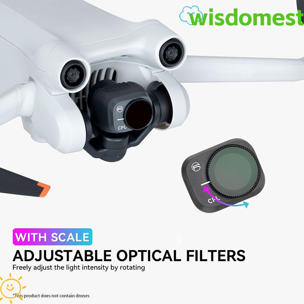 WISDOMEST สําหรับ DJI Mini 3 เลนส์ฟิล์มป้องกัน Drone Polarizer สําหรับ DJI Mini 3