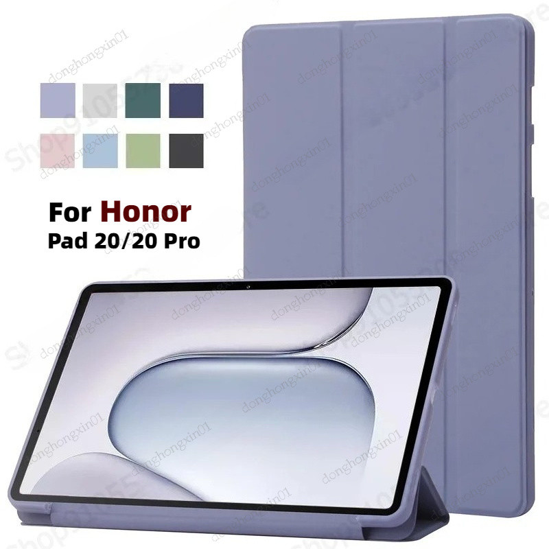 สําหรับ Honor Pad 20 กรณี 12.1 นิ้ว Trifold PU Leaher นุ่มกลับขาตั้งแท็บเล็ตสําหรับ Honor Pad 20 Pro