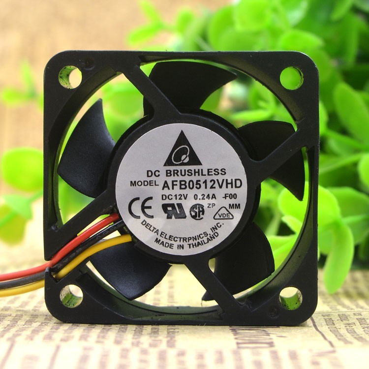 DELTA DELTA AFB0512VHD 5020 12V 0.24 A 5cm Double Ball Server Fan