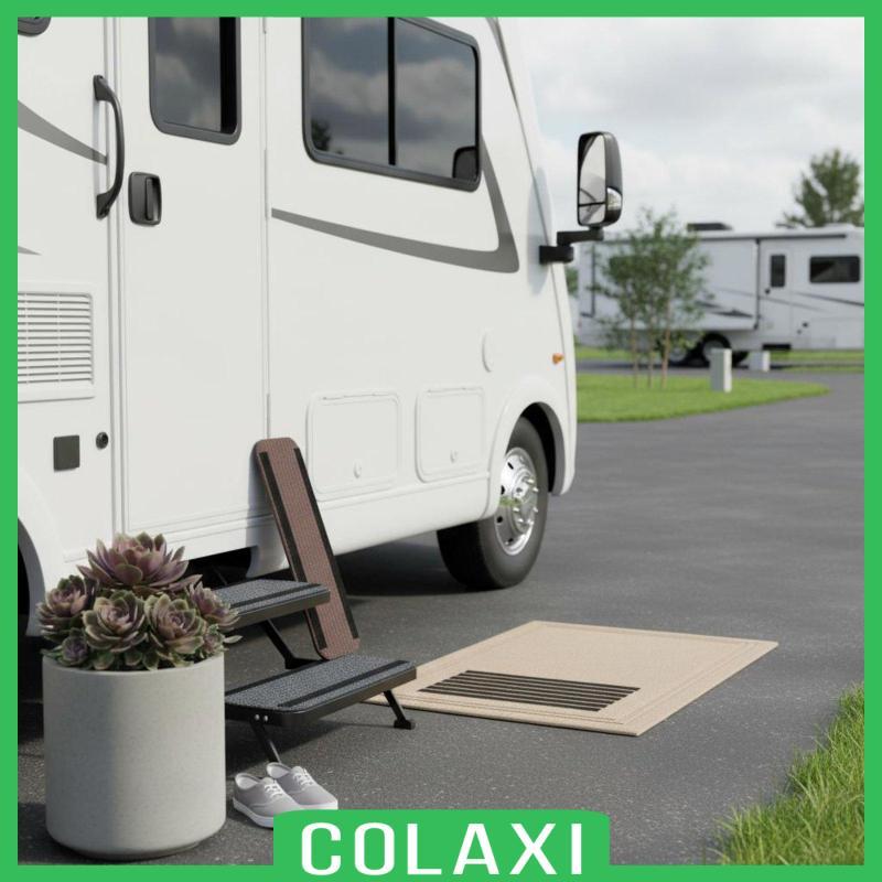 [Colaxi] 4 ชิ้น RV Step Cover Hook และ Loop Fastening Motorhome Step Step Cover