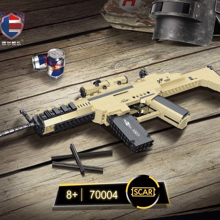 2026 สไตล์ใหม่เข้ากันได้เลโก้ SCAR Assault Step Building Block รุ่น Desert Eagle Charge Building Blo
