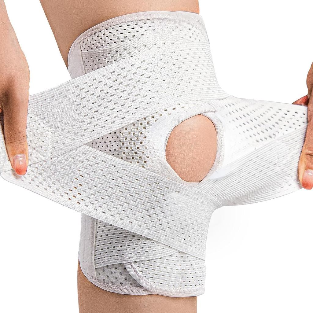 เข่าสนับสนุนBracewithSpringStays,BreathableAdjustableCompressionKneeSleeveforMen&Women,forMeniscus&P