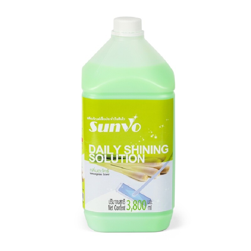 SUNVO ผลิตภัณฑ์เช็ดประจำวัน กลิ่นตะไคร้ ขนาด 3.8 ลิตร