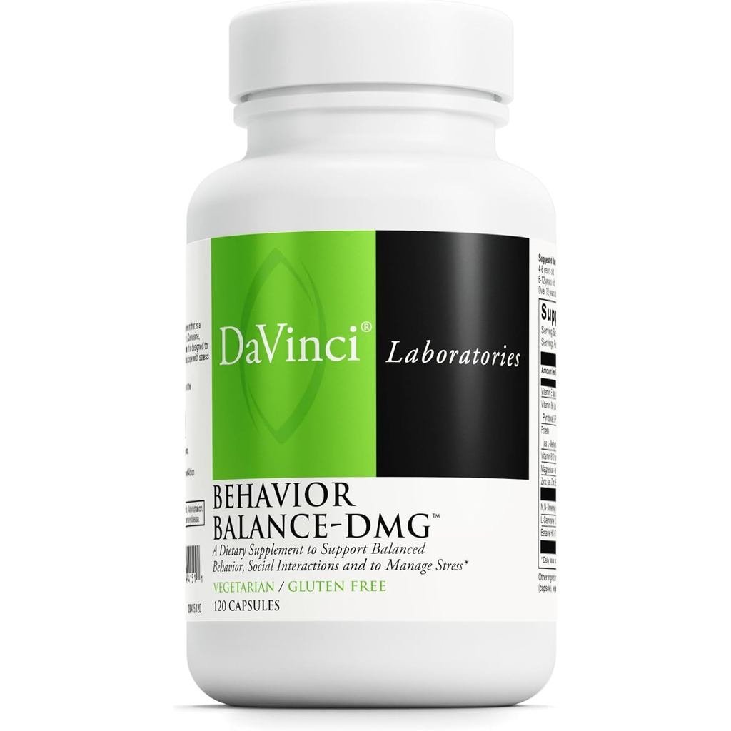 DAVINCI Labs Beahavior Balance-DMG - ผลิตภัณฑ์เสริมอาหารเพื่อรองรับความชัดเจน ทักษะทางสังคม คอปเครีย