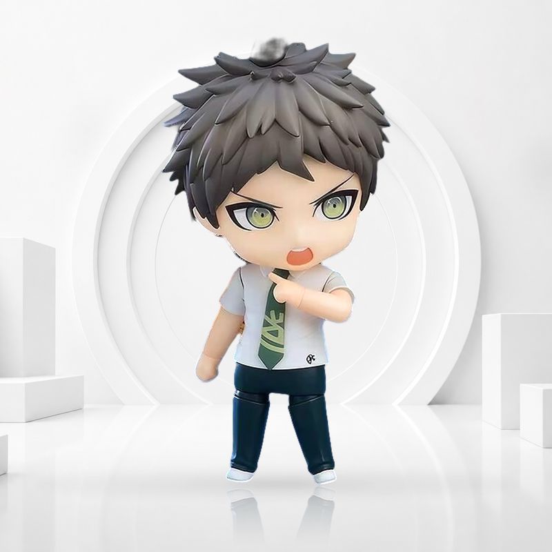 Danganronpa Hajime Hinata Nendoroid 2828 Action Figure เปลี่ยนใบหน้าสะสมของเล่นของขวัญกล่อง