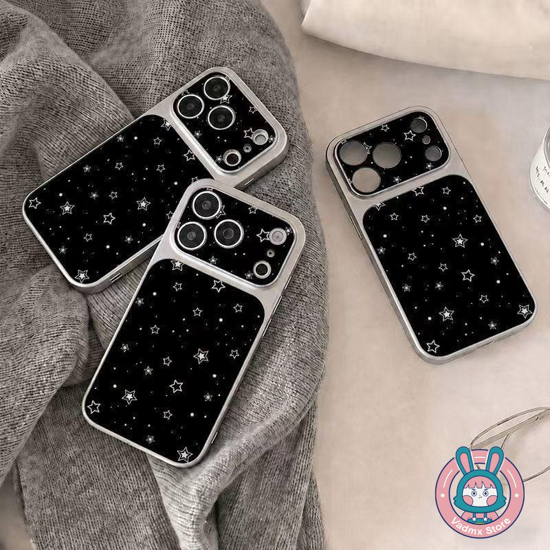Insสไตล์สีขาวStar Matteเงินเคสโทรศัพท์สําหรับXiaomi Poco F8 F7 Ultra F6 F5 F4 F3 C85X C85 C75 C71 C6