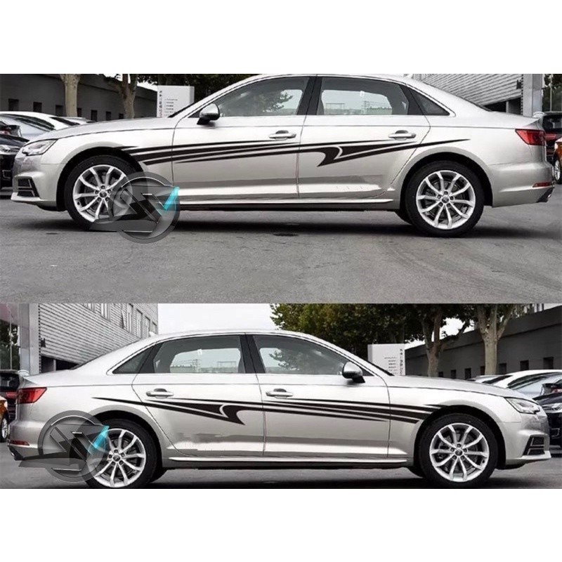 S350 # 2pcs Universal รถไวนิล Decal สติกเกอร์/48h