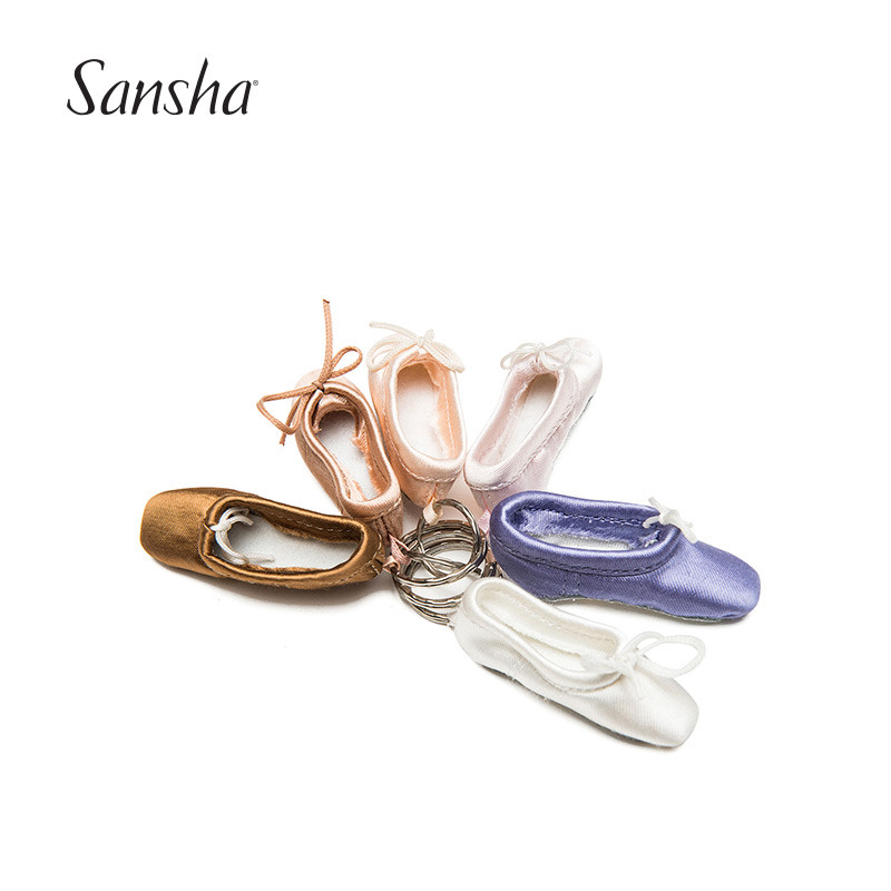 Sansha France Sansha Handmade Ballet Dance Toe Shoes Small Accessories Mini Shoes Key Chain Key Chai