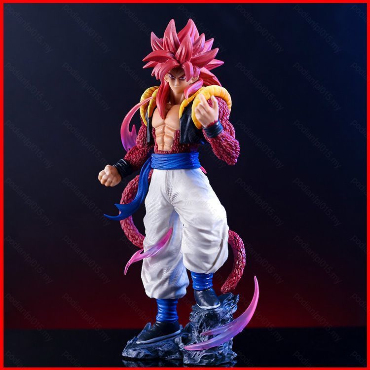 PF Dragon Ball SSJ4 Gogeta รูป Super Saiyan 4 Gogeta รูปปั้น PVC อะนิเมะเดสก์ท็อปพัดลมสะสมของขวัญ