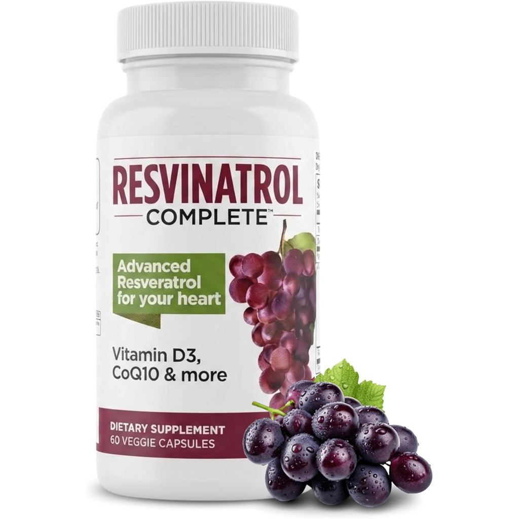 60 แคปซูล - อาหารเสริม Resveratrol - Healthy Aging