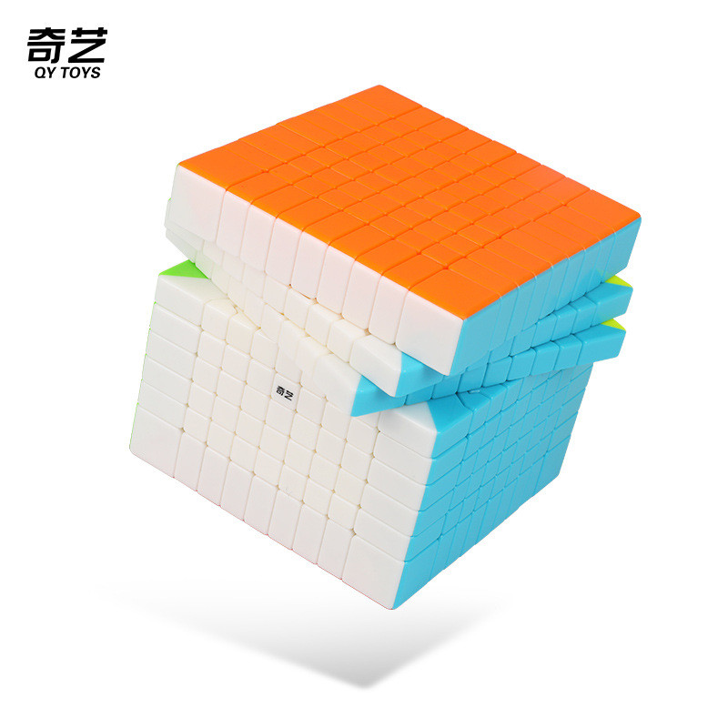 Qiyi Nine-Order Rubiks Cube High-End 8-Order 9-Order 10-Order สีทึบ Non-Magnetic Puzzle Competition