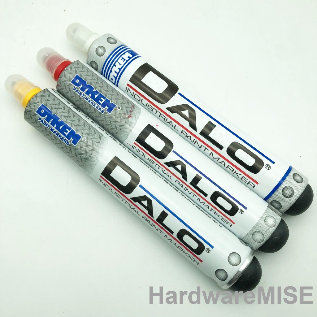 Dalo Metal Marker 3/32 ตัวทําละลายปลายขนาดกลางตาม Dykem ปากกามาร์กเกอร์สีอุตสาหกรรม