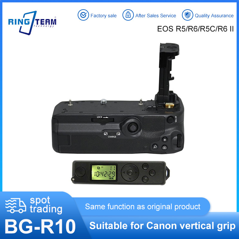 BG-R10 BG R10 กล้องจับแบตเตอรี่สําหรับ Canon EOS R5 R6 R5C EOSR6 EOSR5 EOSR5C BGR10 EOS R6 Mark II R