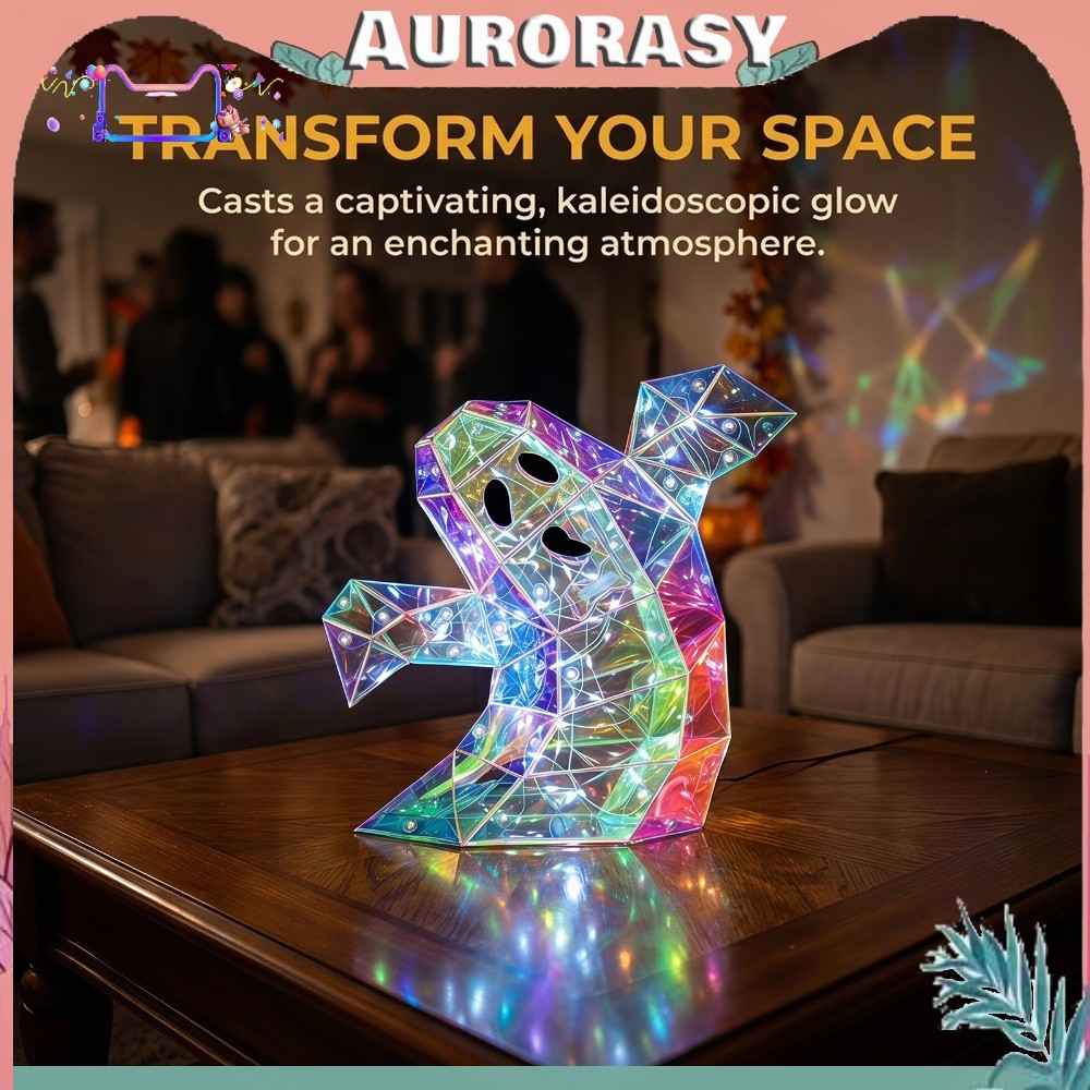 Gorgeous Phantom Ghost Light Battery-Operated LED Ghost ตกแต่ง LED Iridescent Ghost Lamp