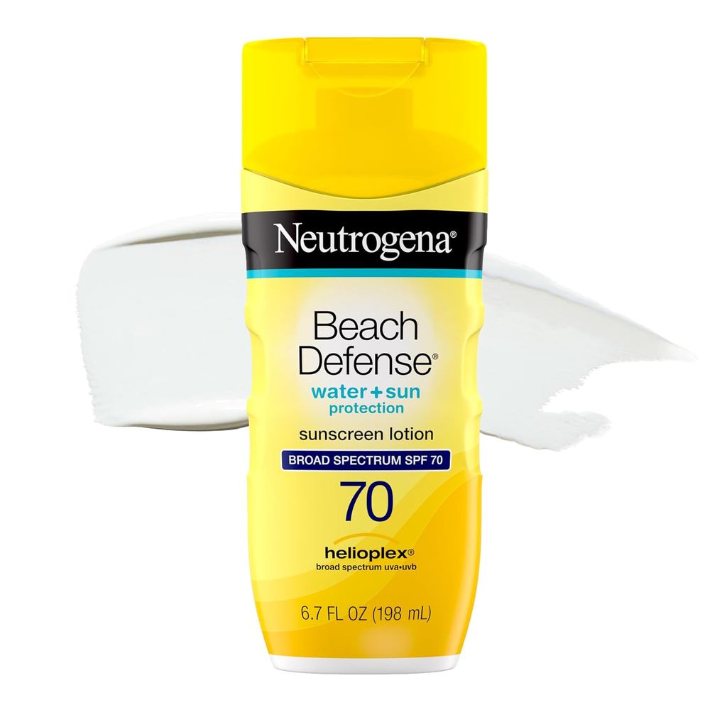 โลชั่นกันแดด Neutrogena Beach Defense SPF 70 6.7 fl. ออนซ์ PXPR