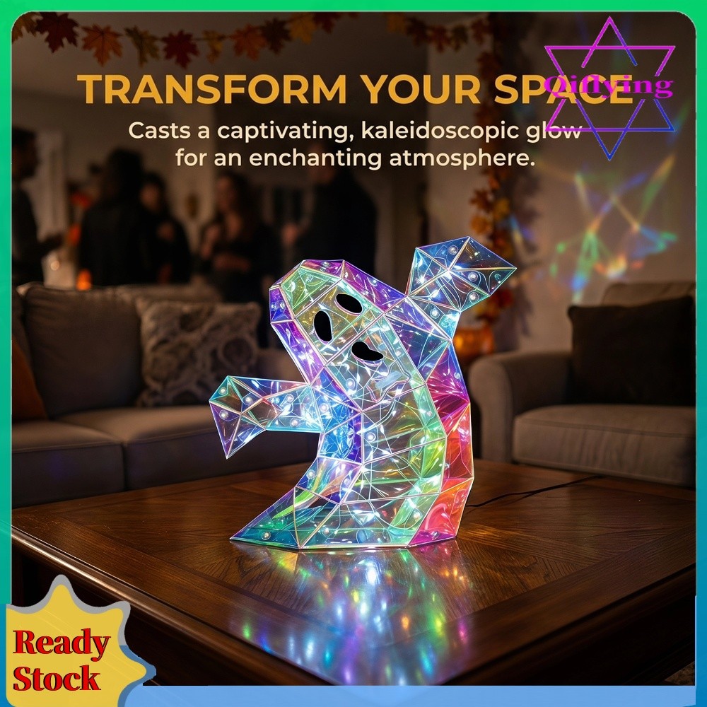 Gorgeous Phantom Ghost Light Battery-Operated LED Ghost ตกแต่ง LED Iridescent Ghost Lamp