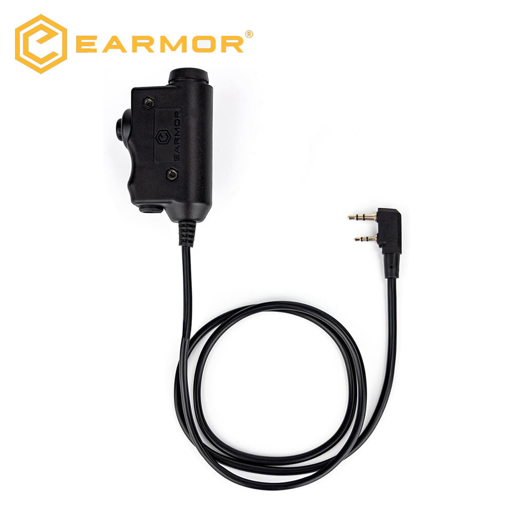 ชุดหูฟัง PTT ยุทธวิธี EARMOR 25%​ อแดปเตอร์ PTT สําหรับ push-to-talk M51 KENWOOD, BAOFENG