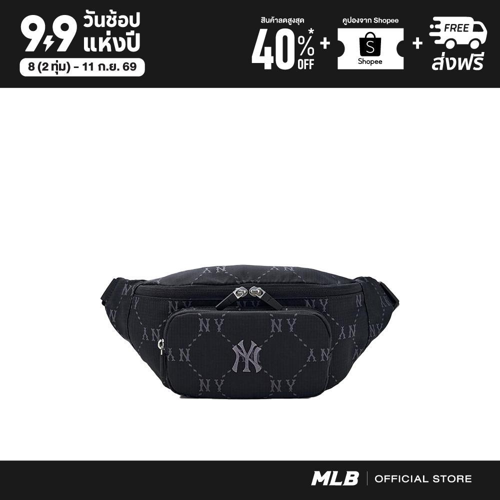 MLB กระเป๋าคาดเอว ยูนิเซ็กส์ Dia Monogram Sportive Belt Bag รุ่น 3AHSM035N 50BKS สีดำ