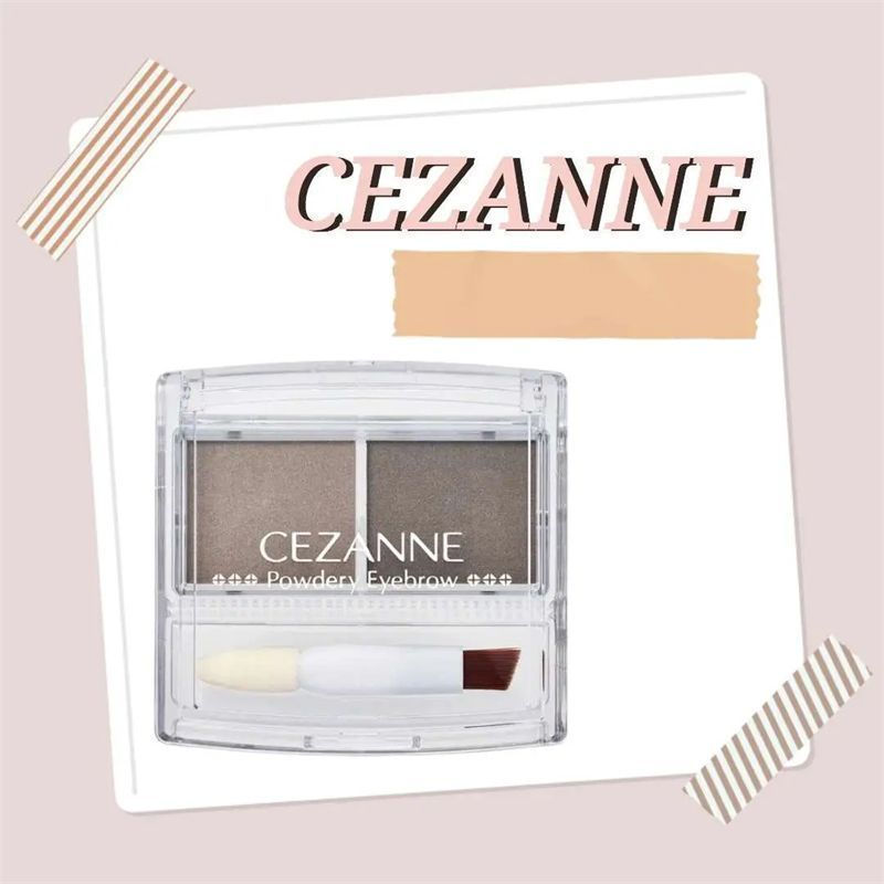 พร้อมสต็อกจัดส่งที่รวดเร็ว CEZANNE/CEZANNE แป้งเขียนคิ้วสามมิติสองสีติดทนนานเหงื่อหลักฐานธรรมชาติกัน