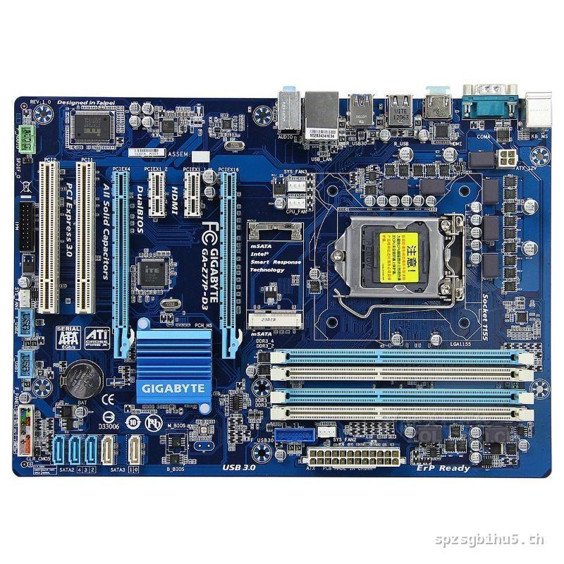 [สต๊อกพร้อม]เมนบอร์ด Z77 Gigabyte/Gigabyte GA-Z77P-D3 1155 รองรับเมนบอร์ด 1230 V2 3470