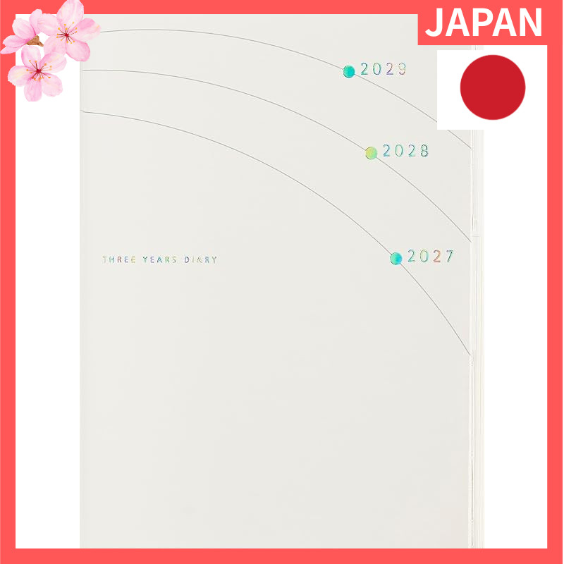 Takahashi 2027 A6 Pocket Multi-Year Diary, January Start – 3-Year/5-Year Diary, No. 5/6