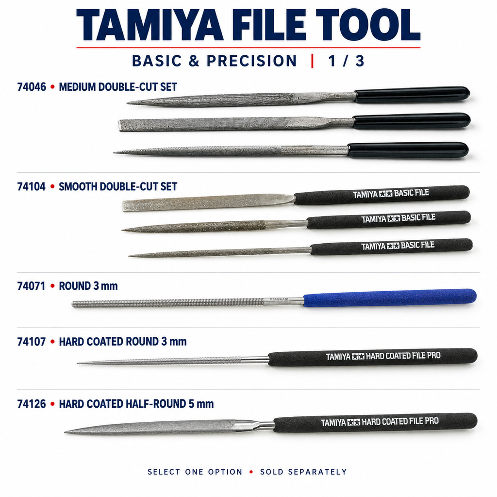 TAMIYA File ตะไบทามิย่า 74046 74058 74059 74066 74069 74073 74104 74106 74107 74126 74164