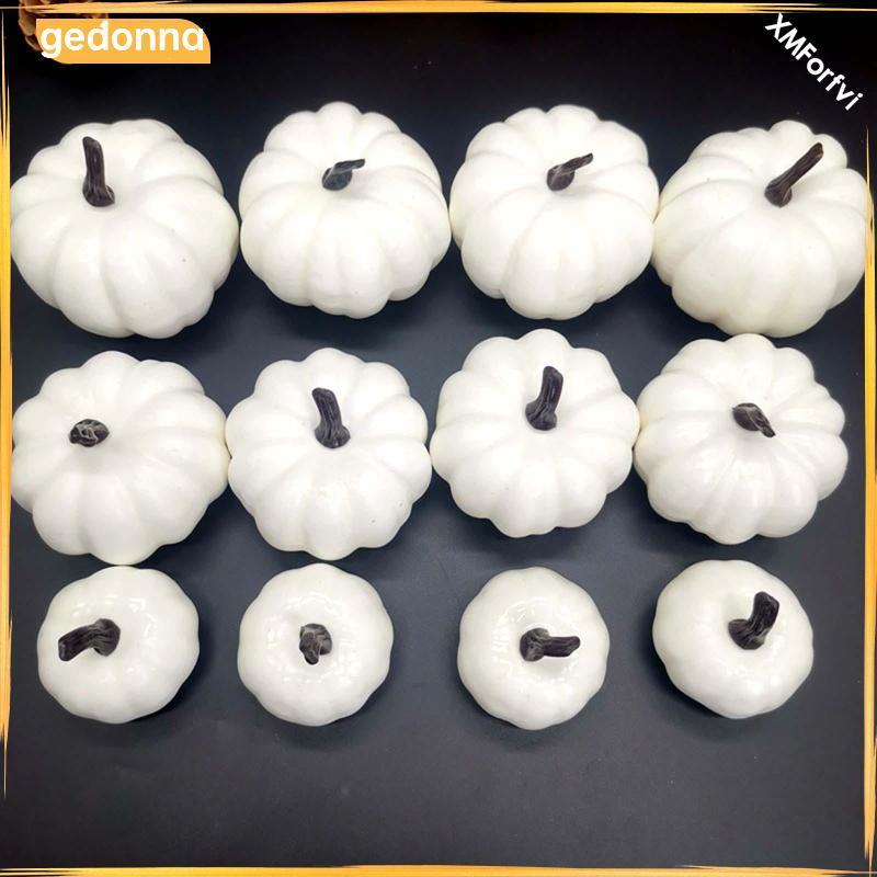 [gedonna] 12x Fake Pumpkins Model Fake Foam Pumpkins ฟักทองเทียมชนบทสําหรับ