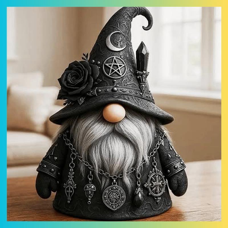 Gothic Gnome Figurine Gothic Decor เรซิ่น Craftedrumstick.th