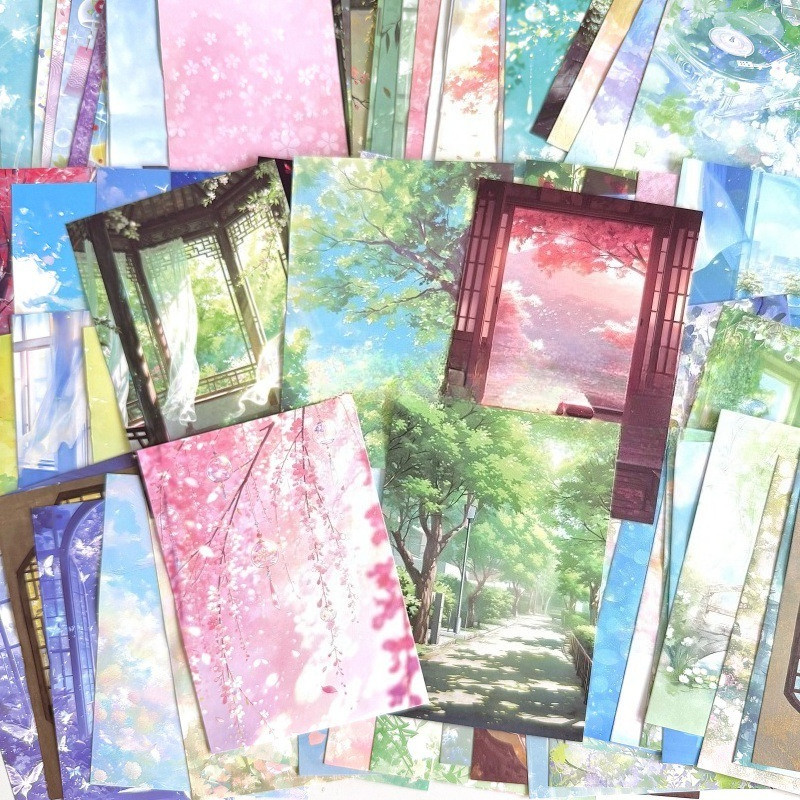 [HARU] 25P Scenery Series Deco Paper Journaling Scrapbook Journal kit Aesthetic Paper