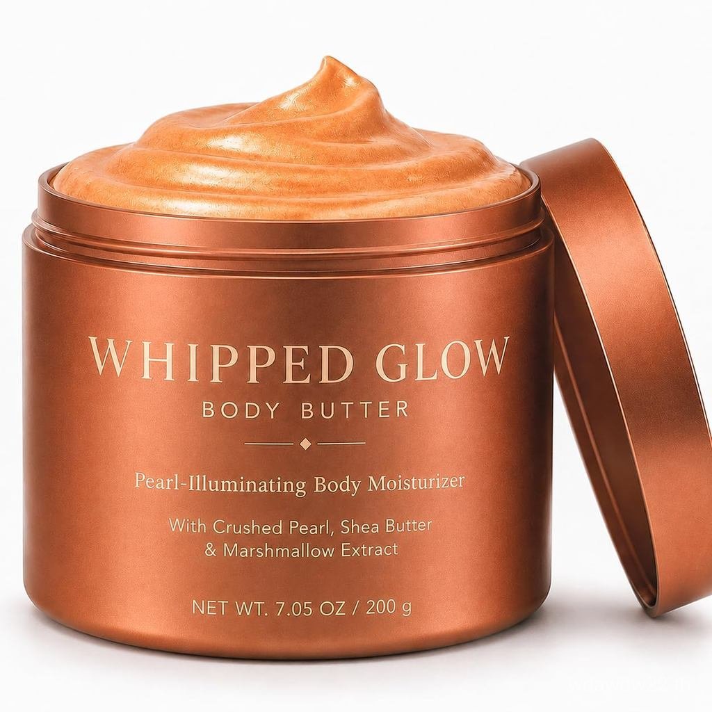 WhippedGlowBodyButter,Pearl-IllinatingBodyMoisturizerwithCrushedPearlButter&MarshmallowEtract,Strand