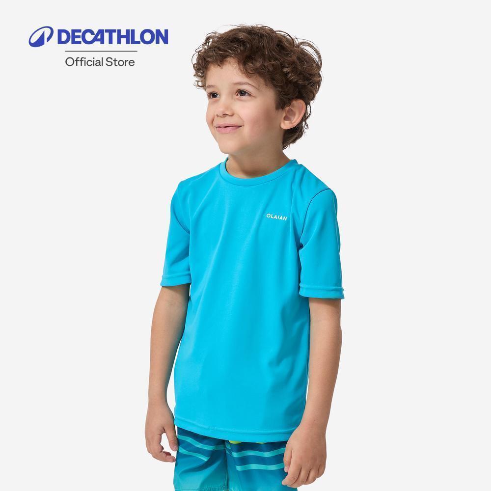Decathlon Kids’ Surfing UV Protection Water T-Shirt เสื้อยืดเด็กโต้คลื่นป้องกันรังสียูวี
