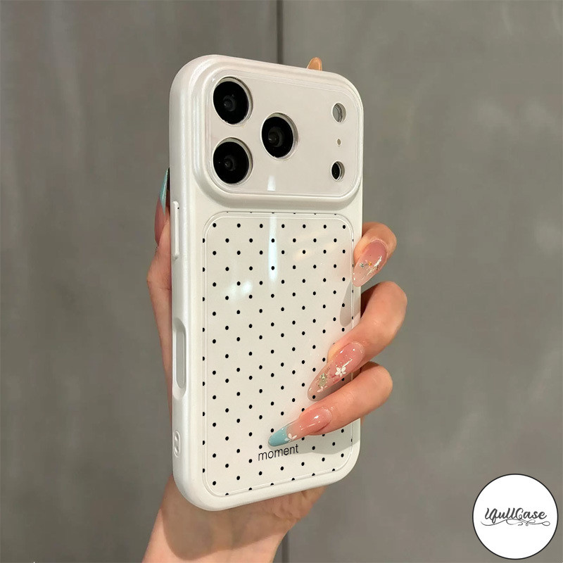 เคสสีลูกอมนุ่ม ลายจุดดำ หลายสี สไตล์หวานมินิมอล เคสไอโฟน17 18 สำหรับ IPhone 18 16 15 14 13 12 11 Pro Max 11 16 18 17 13